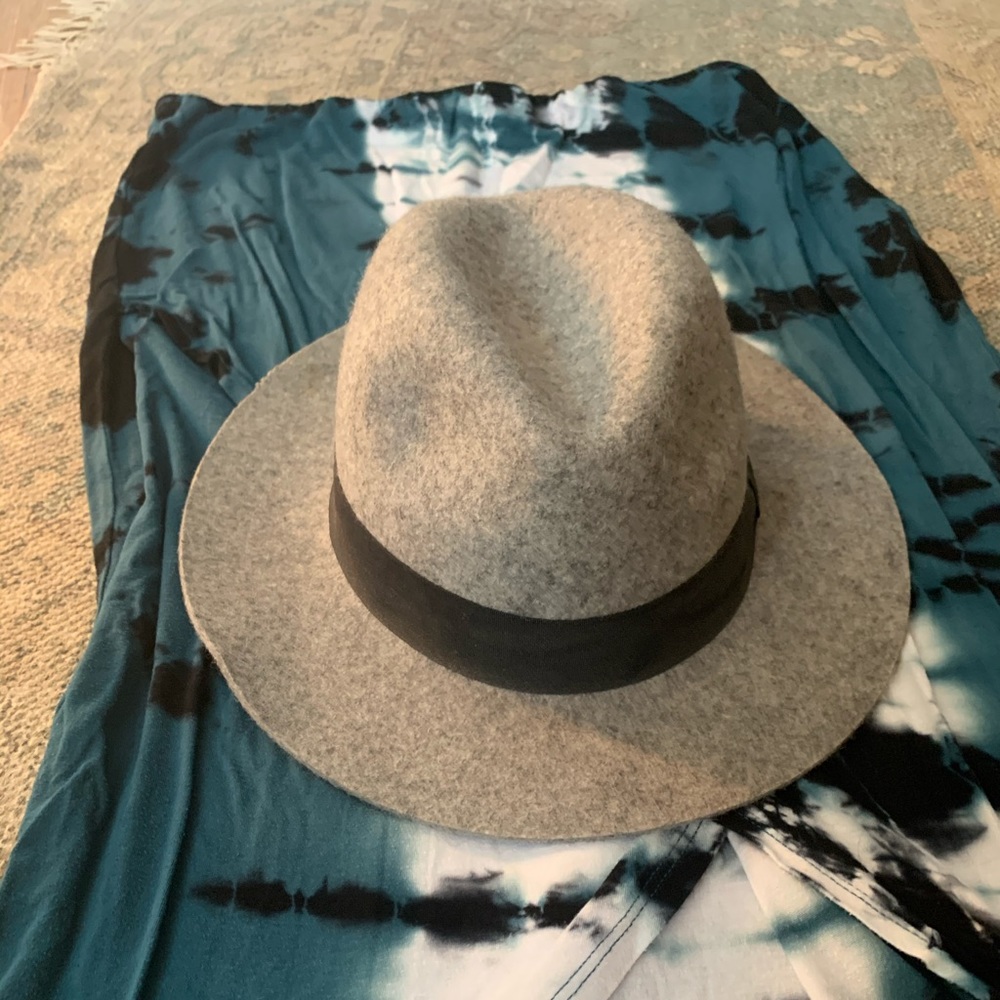 Heathered Grey Wool Fedora